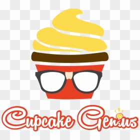 Cupcake Genius Logo Small Business Logo Design Sundayfunday - Logo, HD Png Download - cupcake logo png