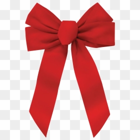 Christmas Bow Transparent Background - Red Bow For Wreath, HD Png Download - ribbon transparent png