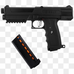 Tippmann Tipx Trufeed Deluxe Pistol Kit - Pepper Spray Gun, HD Png Download - pistol silhouette png