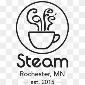 Logo With Coffee Steam, HD Png Download - steam png logo