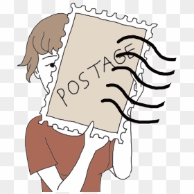 Postage - Cartoon, HD Png Download - vintage postage stamp png
