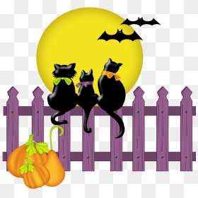 Cute Halloween Black Cat Clipart Clip Art Transparent - Daughter Happy Halloween Birthday, HD Png Download - halloween black cat png