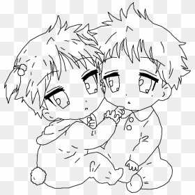 Picture Transparent Download Babies Drawing Princess - Drawing Of A Anime Baby, HD Png Download - anime lineart png
