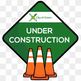 Keep Calm Body Under Construction, HD Png Download - construction cone png