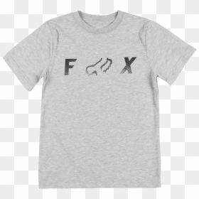 Boys Fox Racing Logo Tee Youth Kids T-shirt Moto Bmx - T-shirt, HD Png Download - fox racing logo png