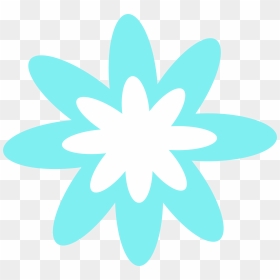 Blue Burst Flower Clip Arts - Turquoise Clipart Flowers Png, Transparent Png - blue burst png