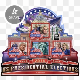 Us Presidential Election - Vintage Advertisement, HD Png Download - vintage postage stamp png