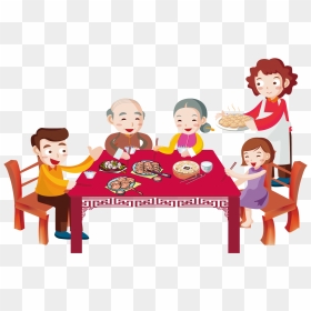 China Tangyuan Clip Art - Happy Reunion Dinner Wishes, HD Png Download - family reunion png