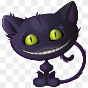 Black Cat - Scary Cats Clip Art, HD Png Download - halloween black cat png