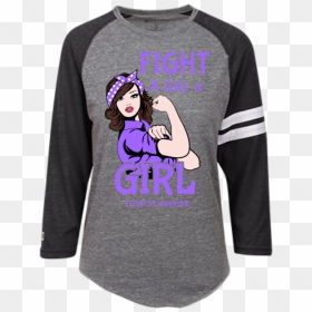 Fight Like A Girl Epilepsy Shirt, HD Png Download - fight like a girl png