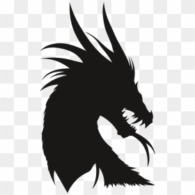 Thumb Image - Transparent Dragon Head Silhouette, HD Png Download - dragon face png