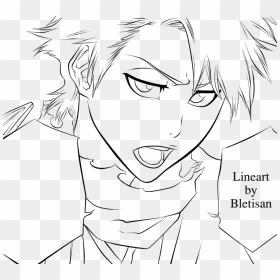 Toshiro By Sagedemijan - Toshiru Coloring Page, HD Png Download - anime lineart png