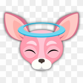Pink Valentine"s Chihuahua Emoji Stickers Clipart , - Clip Art, HD Png Download - emoji stickers png