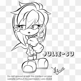Julie-su Lineart - Line Art, HD Png Download - anime lineart png