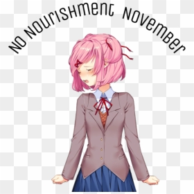 Natsuki Sprites, HD Png Download - triggered meme png