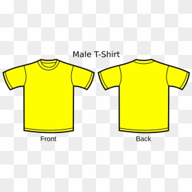 T Shirt Template, HD Png Download - yellow shirt png