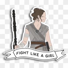 Fight Like A Girl Sticker, HD Png Download - fight like a girl png