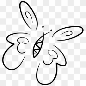 Stylised Butterfly Clipart - Clipart Schwarz Weiß Blume, HD Png Download - gold butterfly png