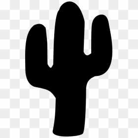 Silhouette Cactus Svg Free, HD Png Download - desert cactus png