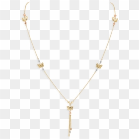 Butterfly Dreams Pendant Necklace, Yellow Gold - Necklace, HD Png Download - gold butterfly png