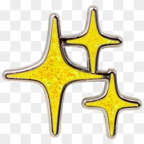 Sparkle Emoji Pin - Emoji Estrelinha, HD Png Download - sparkles emoji png