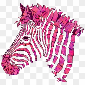 Transparent Pink Zebra Clipart - Transparent Pink Zebra, HD Png Download - pink zebra logo png