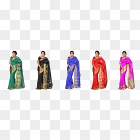 Silk Cotton Sarees Png , Png Download - Sari, Transparent Png - sarees png images