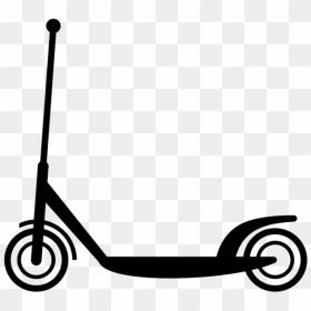 Black,line,black And White - Scooter Clip Art, HD Png Download - motorcycle clipart png