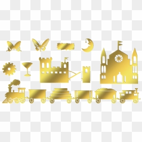 Clip Art, HD Png Download - gold butterfly png