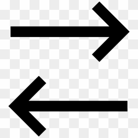 Arrow Right Left Two Way - Two Way Arrow Icon, HD Png Download - left right arrow png