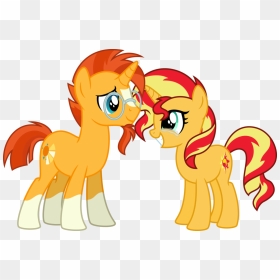 Banner Stock Cousins Clipart Personality - Sunburst And Sunset Shimmer, HD Png Download - sunburst vector png