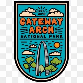 4494 - Np - Blue Burst - Gateway Arch"  Class="lazyload - Wrangell-st. Elias National Park & Preserve, HD Png Download - gateway arch png