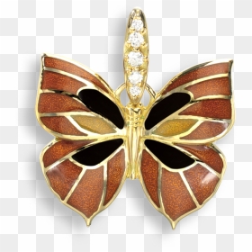Gold Stud Butterfly Earrings, HD Png Download - gold butterfly png