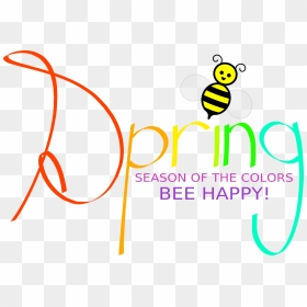 Spring With Bee Clip Arts - Free Clip Art For Spring, HD Png Download - spring season clipart png