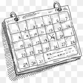 Calendar Drawing, HD Png Download - calender.png
