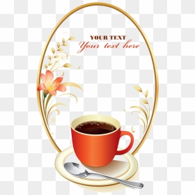 Coffee Espresso European Cuisine Poster Background - Cute Coffe Frame Png, Transparent Png - espresso png