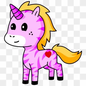 Yellow Unicorn, HD Png Download - pink zebra logo png