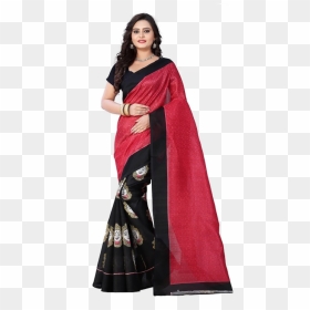 Kalamkari Silk Sarees - Sari, HD Png Download - sarees png images