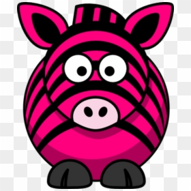 Pink Zebra Cartoon , Png Download - Clipart Pink Zebra, Transparent Png - pink zebra logo png