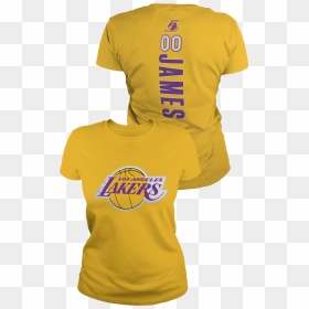 Lebron James Lakers Shirt - Angeles Lakers, HD Png Download - yellow shirt png