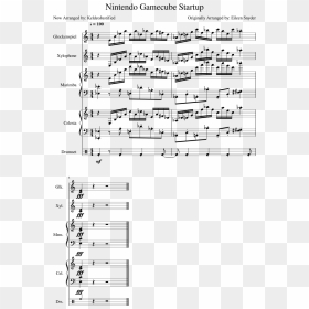 Gamecube Startup Sheet Music - Shanghai Beach Piano Music Sheet, HD Png Download - marimba png