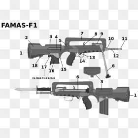 Famas F1 Vs F2, HD Png Download - dsr reloading png