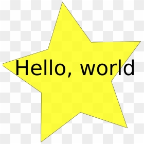 Pengo Test Hello - Triangle, HD Png Download - you tried star png