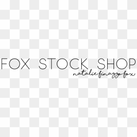 Fox Stock Shop Logo - Calligraphy, HD Png Download - small business saturday logo png