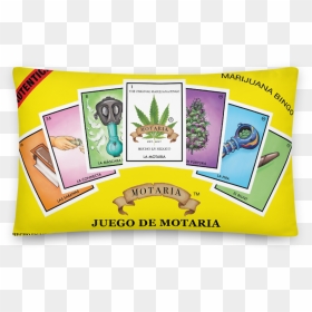 Loteria Box Front Motaria Back Pillow Mockup Front, HD Png Download - hecho en mexico png