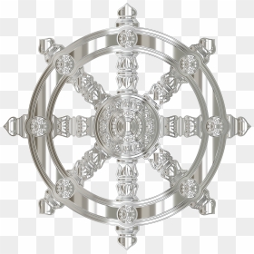 Crystalline Ornate Dharma Wheel Clip Arts - Transparent Background Buddhist Symbol Png, Png Download - dhamma chakra png