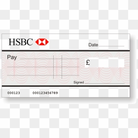Blank Check Png - Hsbc, Transparent Png - blank check png