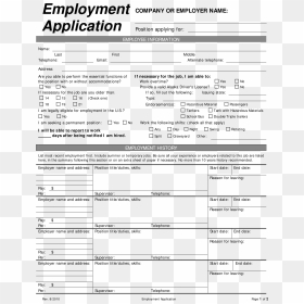 Blank Employee Application Form - Afl Cio, HD Png Download - blank check png