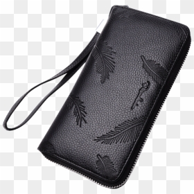 Fashion Cowhide Leather Long Wallet Male Zipper Clutch - Wallet, HD Png Download - wallets png