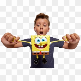 Spongebob Stretch Pants Toy, HD Png Download - mocking spongebob png